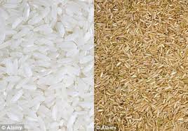 Arroz integral vs arroz blanco