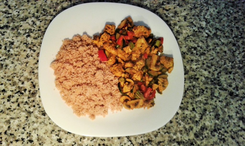 Cuscus con verduras para deportistas