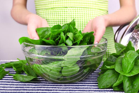 Verduras de hoja verde en tu dieta