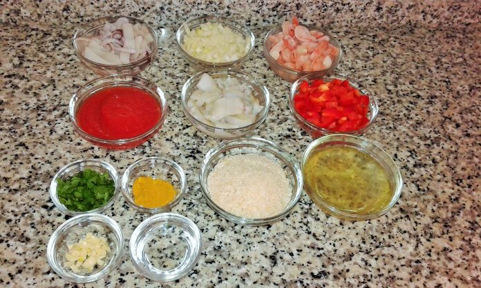 Ingredientes arroz marinero