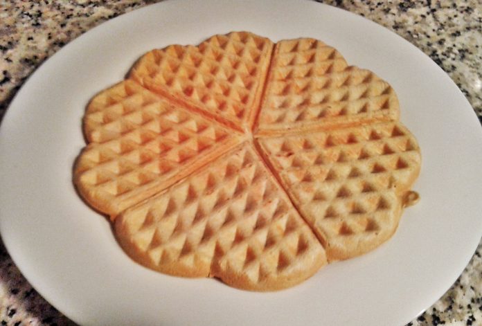 Receta de gofre de harina de avena instantanea para deportistas