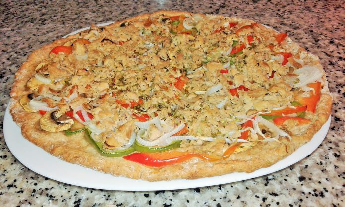 Receta de pizza integral con harina de espelta